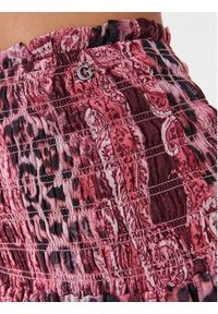 Guess Spódnica mini Brigida W3YD56 WDW52 Różowy Regular Fit. Kolor: różowy. Materiał: syntetyk #5