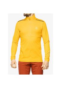 Haglöfs - Bluza z zamkiem 1/2 Haglofs męska L.I.M Strive Mid Top. Kolor: żółty. Styl: sportowy. Sport: turystyka piesza #1