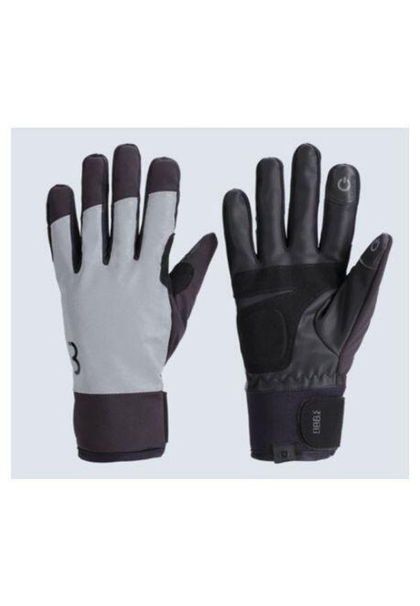 BBB CYCLING - Odblaskowe rękawice zimowe BBB Cycling ColdShield. Kolor: szary. Sezon: zima. Sport: kolarstwo