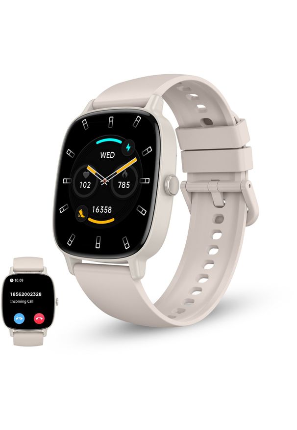 KSIX - Ksix Smartwatch PULSE, Beige. Rodzaj zegarka: smartwatch