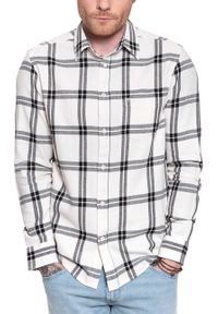Wrangler - WRANGLER LS 1 PKT SHIRT KOSZULA MĘSKA OFF WHITE W5A1T2737 112129985