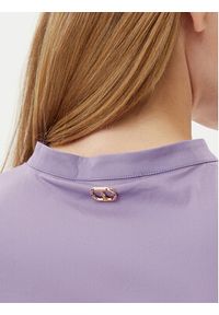 TwinSet - TWINSET Sukienka codzienna 251TT2101 Fioletowy Regular Fit. Okazja: na co dzień. Kolor: fioletowy. Materiał: bawełna. Typ sukienki: proste. Styl: casual #5