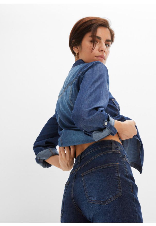 bonprix - Dżinsy Marlena. Kolor: niebieski