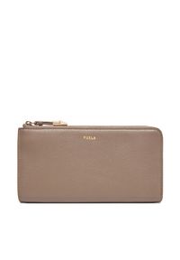 Furla Duży Portfel Damski Goccia L Zip Around WP00471 BX3036 KH 2572S Beżowy. Kolor: beżowy. Materiał: skóra