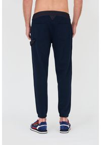 Aeronautica Militare - AERONAUTICA MILITARE Granatowe męskie spodnie dresowe, Rozmiar S. Kolor: niebieski. Materiał: dresówka #7