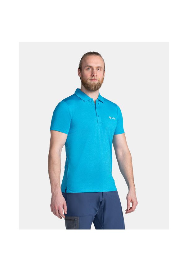 Polo Kilpi Oliva. Typ kołnierza: polo. Kolor: niebieski