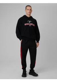 4f - 4F Spodnie dresowe joggery męskie - czarne XL. Kolor: czarny. Materiał: dresówka. Sport: fitness #1