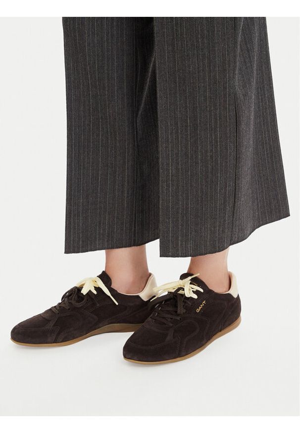 GANT - Gant Sneakersy 32533275 Brązowy. Kolor: brązowy. Materiał: skóra, zamsz
