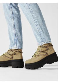 Ugg Botki W Brisbane Lace Up 1143841 Beżowy. Kolor: beżowy. Materiał: zamsz, skóra #3