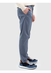 Big-Star - Spodnie chinosy męskie niebieskie Erhat 401. Kolor: niebieski. Materiał: tkanina. Styl: klasyczny