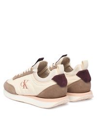 Calvin Klein Sneakersy Retro Runner Lace Up Sock YW0YW02060 Kremowy. Kolor: kremowy. Materiał: materiał #5
