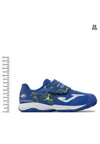 Joma Buty do piłki nożnej Super Copa Jr Indoor SCJW2404INV Niebieski. Kolor: niebieski. Materiał: materiał #7