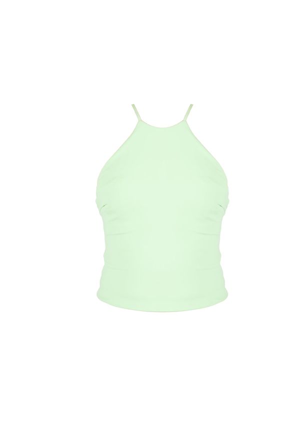 Patrizia Pepe Top | 8M1510/J082 | Kobieta | Zielony. Kolor: zielony. Materiał: poliamid, elastan. Długość: krótkie. Styl: elegancki
