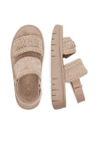Roxy Sandały HY62277-1 Beżowy. Kolor: beżowy. Materiał: materiał #6