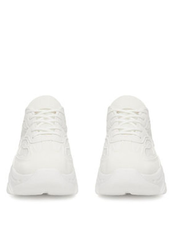 DeeZee Sneakersy 9215 Biały. Kolor: biały. Materiał: skóra