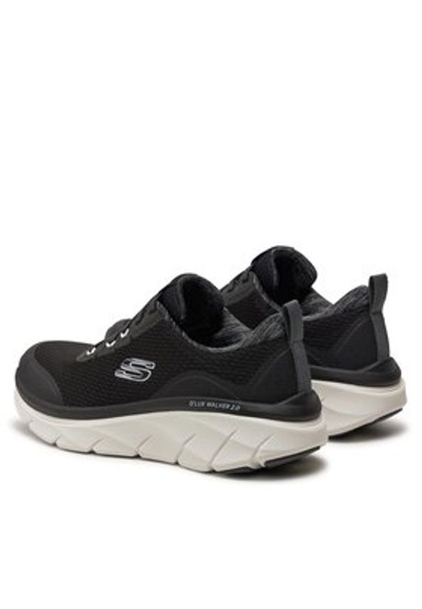 skechers - Skechers Sneakersy D'Lux Walker 2.0-Radiant Rose 150095/BKW Czarny. Kolor: czarny. Materiał: materiał, mesh