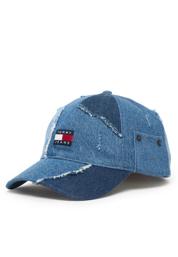 Czapka z daszkiem Tommy Jeans. Kolor: niebieski