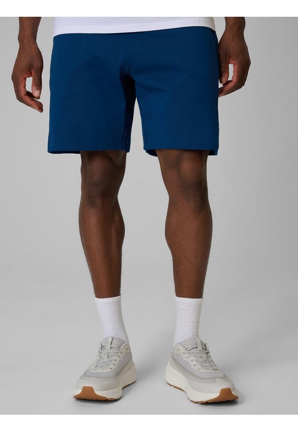 4f - 4F Spodenki dresowe męskie - turkusowe XL. Kolor: turkusowy. Materiał: dresówka. Sezon: lato