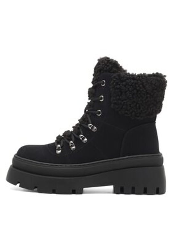 DeeZee Botki QUEENIE WS6151-03 Czarny. Kolor: czarny. Materiał: materiał