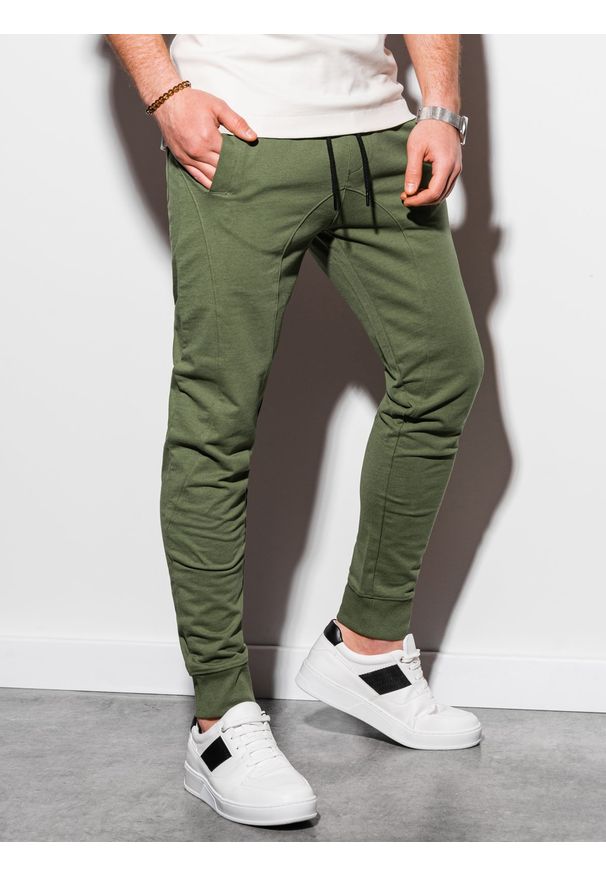 Brązowe spodnie Ombre Clothing
