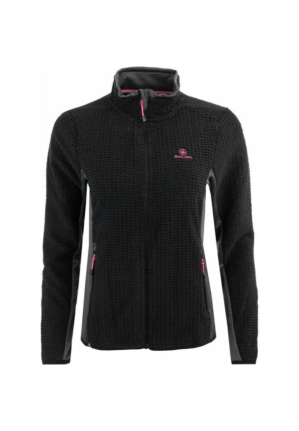 GLENMUIR - Bluza polarowa dla kobiet Peggy - Komfort i styl. Typ kołnierza: kaptur. Kolor: czarny. Materiał: polar