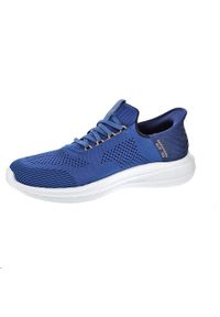 skechers - Buty sportowe męskie Skechers Slade. Kolor: niebieski