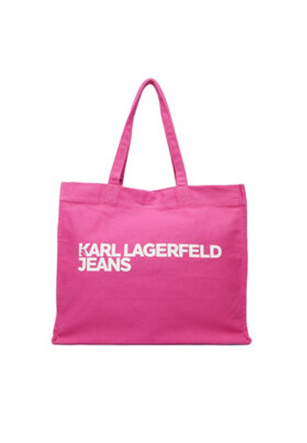 Karl Lagerfeld Jeans Torebka A1W50002 Bordowy. Kolor: czerwony