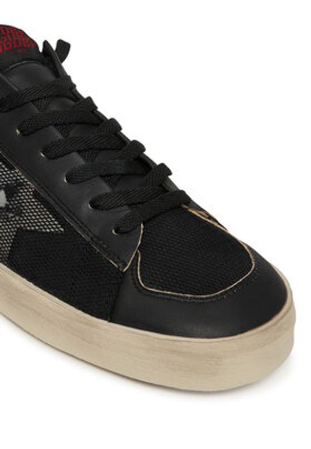 GOLDEN GOOSE - Golden Goose Sneakersy Stardan Under Net Star GMF00370.F004118.90179 Czarny. Kolor: czarny. Materiał: skóra