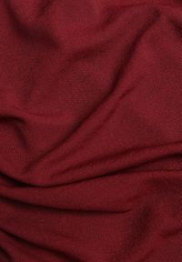 Born2be - Bordowa Marszczona Bluzka z Długim Rękawem i Detalem przy Dekolcie Estellana. Okazja: na co dzień. Kolor: czerwony. Materiał: skóra, jeans. Długość rękawa: długi rękaw. Długość: długie. Styl: casual, klasyczny #8