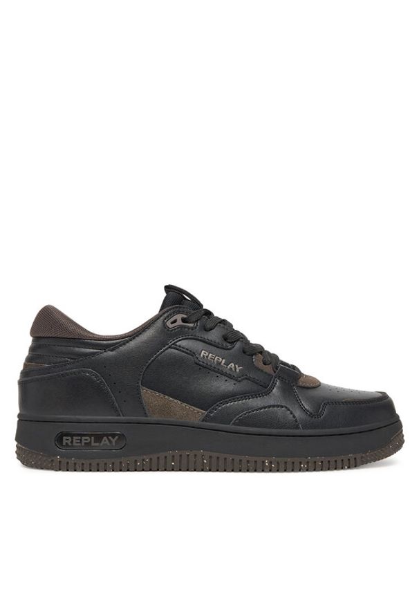 Replay - REPLAY Sneakersy GMZ3G .000.C0057L Czarny. Kolor: czarny. Materiał: skóra