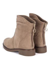 Clara Barson Botki WS2169-04 Beżowy. Kolor: beżowy. Materiał: materiał #6
