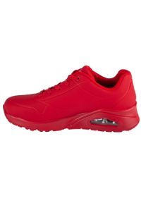 skechers - Buty sportowe Sneakersy damskie, Uno-Stand on Air. Kolor: czerwony. Sport: turystyka piesza