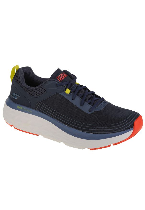 skechers - Buty do biegania męskie, Skechers Max Cushioning Delta. Kolor: niebieski, czarny