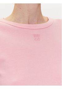 Hugo - HUGO T-Shirt Deloris 50512002 Czerwony Regular Fit. Kolor: czerwony. Materiał: bawełna