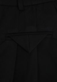 Born2be - Czarne Eleganckie Spodnie w Garniturowym Stylu z Zakładkami Illthai. Kolor: czarny. Styl: elegancki #6