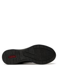 Rieker Sneakersy N4379-01 Czarny. Kolor: czarny. Materiał: skóra