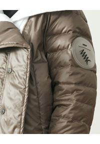 MMC STUDIO - Dwustronna kurtka z logo Dale Light. Kolor: brązowy. Materiał: guma, jeans, tkanina. Wzór: aplikacja. Sezon: wiosna