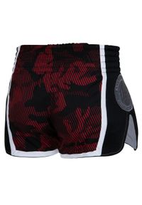 Spodenki Muay Thai męskie EXTREME HOBBY HAVOC. Kolor: czerwony. Materiał: poliester, elastan