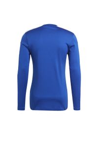 Adidas - Koszulka męska adidas Squadra 21 Long Sleeve Jersey. Kolor: biały, wielokolorowy, niebieski. Materiał: jersey. Długość rękawa: długi rękaw