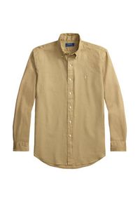 Polo Ralph Lauren Koszula 710968915502 Beżowy Regular Fit. Typ kołnierza: polo. Kolor: beżowy. Materiał: len #5