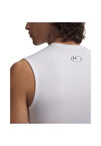 Under Armour - Top męski treningowy UNDER ARMOUR UA HG ARMOUR COMP SL. Kolor: biały. Materiał: materiał, tkanina. Długość rękawa: raglanowy rękaw #3