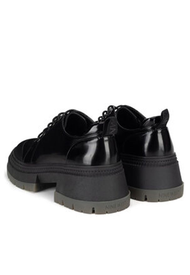 Nine West Półbuty WFA3033-2 Czarny. Kolor: czarny. Materiał: materiał