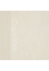 Calvin Klein Chusta Color Block K60K611741 Beżowy. Kolor: beżowy. Materiał: materiał