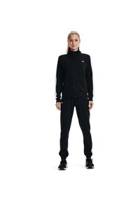 Dres damskie Under Armour Tricot. Kolor: wielokolorowy, biały, czarny. Materiał: dresówka, materiał, poliester. Sport: fitness #1