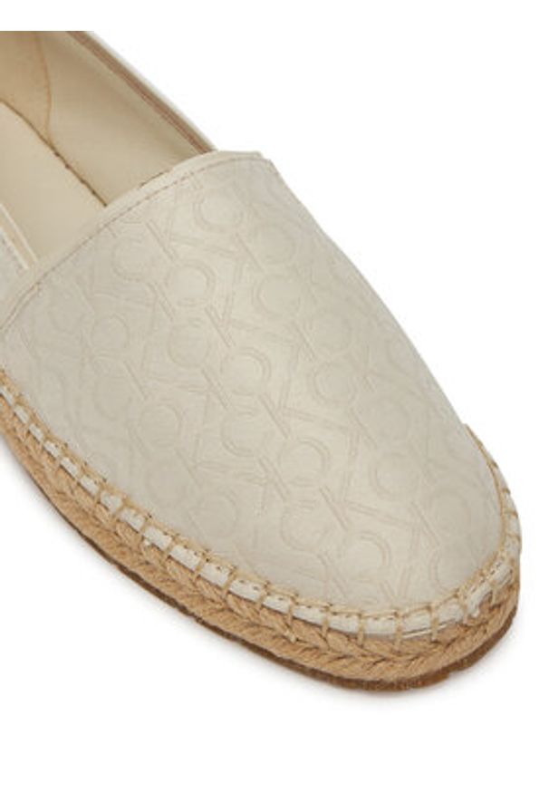 Calvin Klein Espadryle Flat Espadrille - Jacq HW0HW02467 Écru. Materiał: materiał