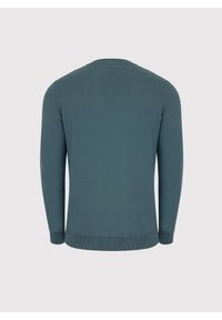 Pako Lorente - PAKO LORENTE - Turkusowy sweter męski. Kolor: turkusowy, brązowy. Materiał: poliamid, bawełna. Sezon: jesień #7