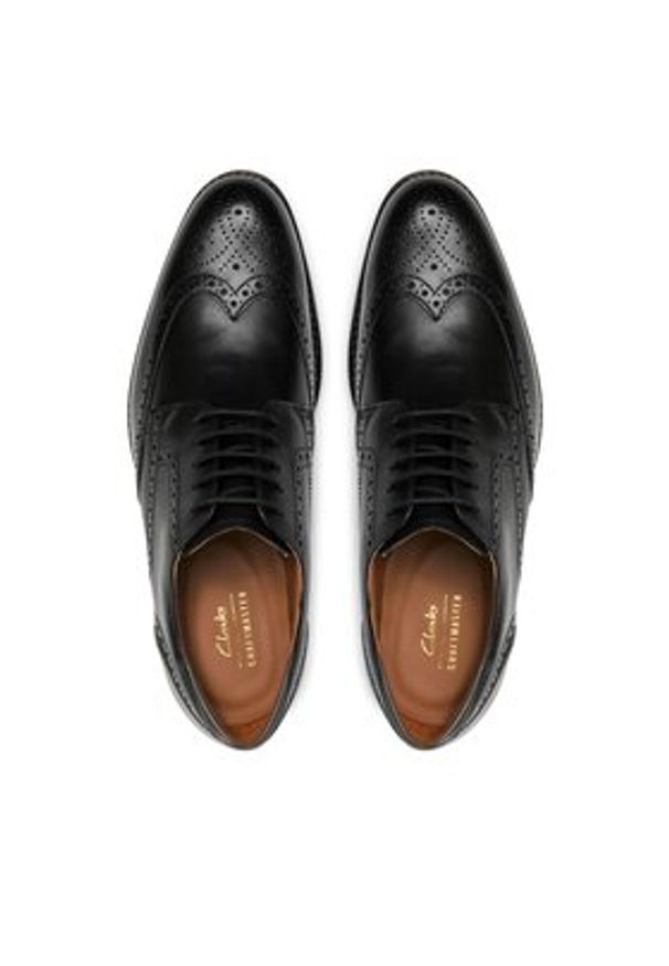 Clarks Półbuty Craft Arlo Limit 261714527 Czarny. Kolor: czarny. Materiał: skóra