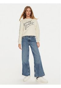 Guess Bluza W4BQ17 KC811 Beżowy Regular Fit. Kolor: beżowy. Materiał: bawełna #5
