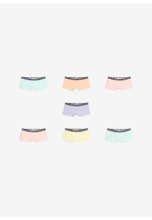 bonprix - Bokserki z miękką bawełną organiczną (7 par). Kolor: żółty. Materiał: bawełna