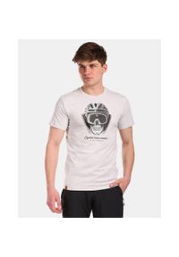 Koszulka męska bawełniana Kilpi VIBE-M. Kolor: szary. Materiał: bawełna. Sport: turystyka piesza #1